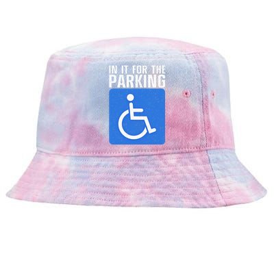 Funny Wheelchair Design For Disability Handicapped Tie-Dyed Bucket Hat