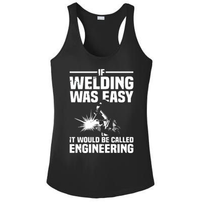 Funny Welding Design For Women Welder Weld Welding Lover Ladies PosiCharge Competitor Racerback Tank