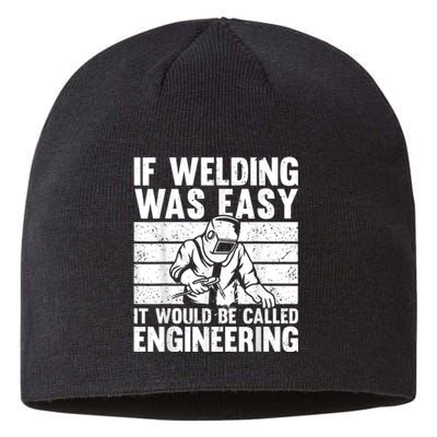 Funny Welding Design For Men Women Welder Weld Welding Lover Sustainable Beanie