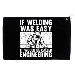 Funny Welding Design For Men Women Welder Weld Welding Lover Grommeted Golf Towel