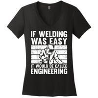 Funny Welding Design For Men Women Welder Weld Welding Lover Women's V-Neck T-Shirt