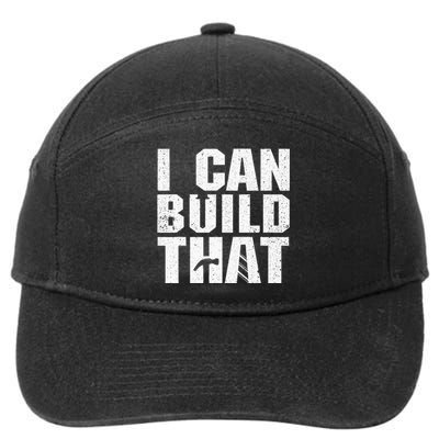 Funny Woodworking Design For Carpenter Wo Carpentry 7-Panel Snapback Hat