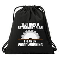 Funny Woodworking Design For Dad Carpenter Woodworker Drawstring Bag
