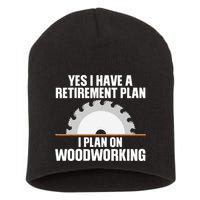 Funny Woodworking Design For Dad Carpenter Woodworker Short Acrylic Beanie