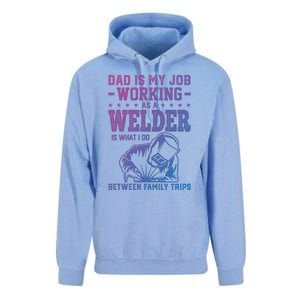 Funny Welder Dad Welding Worker Papa Grandpa Fathers Day Cool Gift Unisex Surf Hoodie