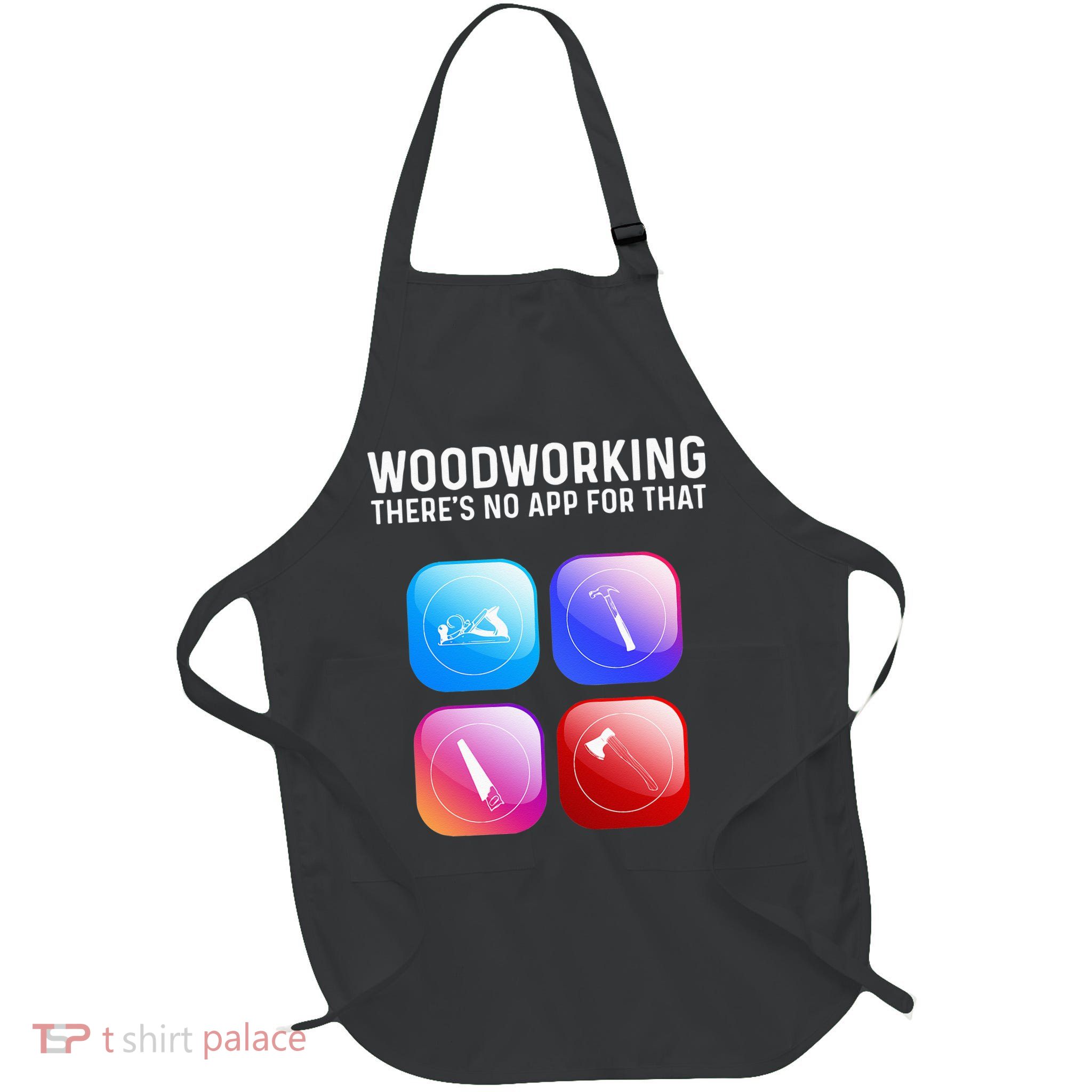 Funny Woodworking Design For Dad Woodworker Apron