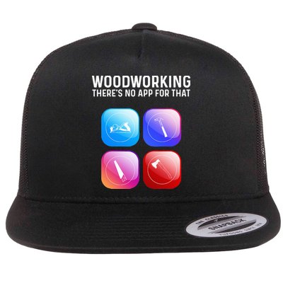 Funny Woodworking Design For Dad Woodworker Flatbill Hat