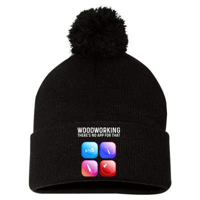 Funny Woodworking Design For Dad Woodworker Pom Pom 12in Knit Beanie