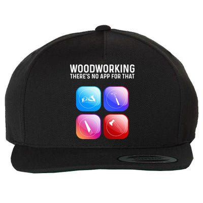Funny Woodworking Design For Dad Woodworker Wool Snapback Cap