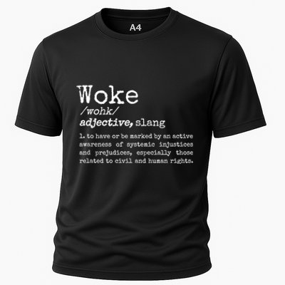 Funny Woke Dictionary Meaning Cooling Performance Crew T-Shirt