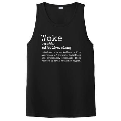 Funny Woke Dictionary Meaning PosiCharge Competitor Tank