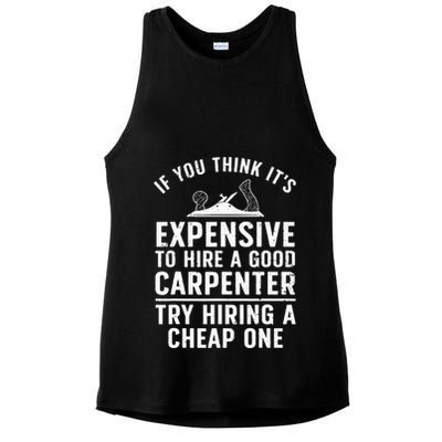 Funny Woodworking Design For Woodworkers Carpentry Lover Ladies PosiCharge Tri-Blend Wicking Tank