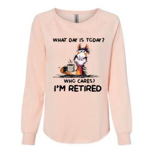 Funny What Day Is To Day Horseback Riding Horse Lover Womens California Wash Sweatshirt