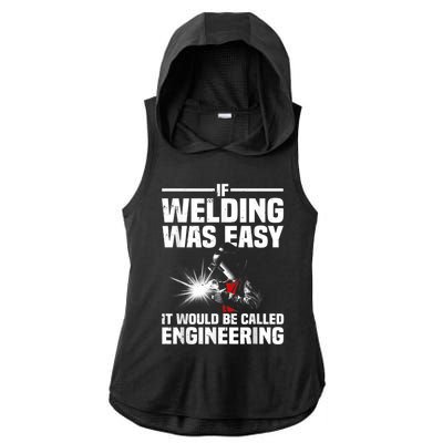 Funny Welding Design For Men Women Welder Weld Welding Lover Ladies PosiCharge Tri-Blend Wicking Draft Hoodie Tank