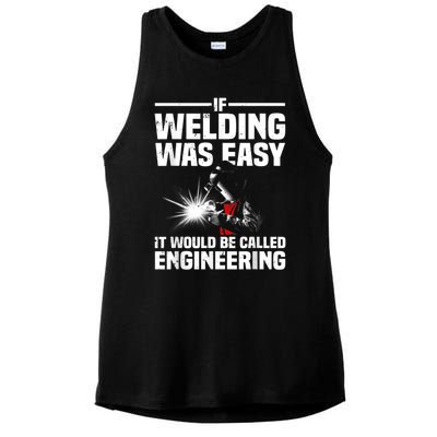 Funny Welding Design For Men Women Welder Weld Welding Lover Ladies PosiCharge Tri-Blend Wicking Tank