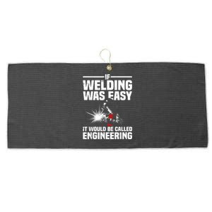 Funny Welding Design For Men Women Welder Weld Welding Lover Large Microfiber Waffle Golf Towel