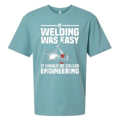 Funny Welding Design For Men Women Welder Weld Welding Lover Sueded Cloud Jersey T-Shirt