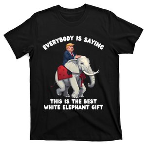 Funny White Elephant Gag Wrapped Elephant Dumb T-Shirt