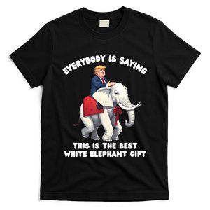 Funny White Elephant Gag Wrapped Elephant Dumb T-Shirt