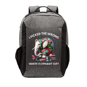 Funny White Elephant Gift Wrapped Elephant Dumb Gift  Vector Backpack