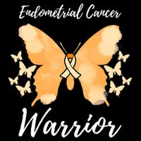 Funny Warrior Endometrial Cancer Awareness Uterine Cancer Kids T-Shirt