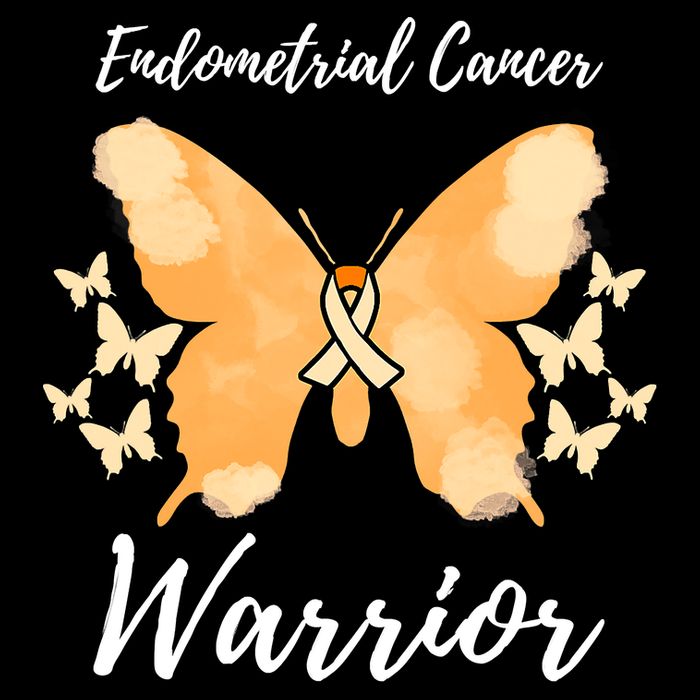 Funny Warrior Endometrial Cancer Awareness Uterine Cancer Kids T-Shirt