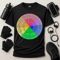 Feelings Wheel Emotion Chart Mental Health Therapy Chart Cooling Performance Crew T-Shirt