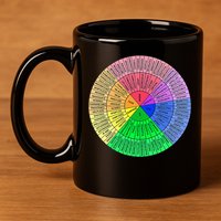 Feelings Wheel Emotion Chart Mental Health Therapy Chart 11oz C Handle Ceramic Mug