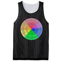 Feelings Wheel Emotion Chart Mental Health Therapy Chart Mesh Reversible Basketball Jersey Tank