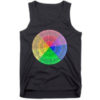 Feelings Wheel Emotion Chart Mental Health Therapy Chart Tank Top