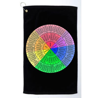 Feelings Wheel Emotion Chart Mental Health Therapy Chart Golf Towel