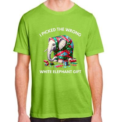 Funny White Elephant Gift Wrapped Elephant Dumb Gift Adult ChromaSoft Performance T-Shirt