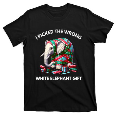 Funny White Elephant Gift Wrapped Elephant Dumb Gift T-Shirt