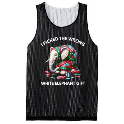 Funny White Elephant Gift Wrapped Elephant Dumb Gift Mesh Reversible Basketball Jersey Tank