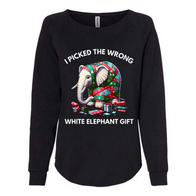 Funny White Elephant Gift Wrapped Elephant Dumb Gift Womens California Wash Sweatshirt