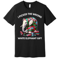 Funny White Elephant Gift Wrapped Elephant Dumb Gift Premium T-Shirt