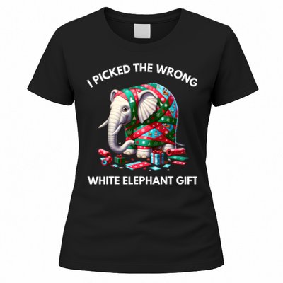 Funny White Elephant Gift Wrapped Elephant Dumb Gift Women's T-Shirt