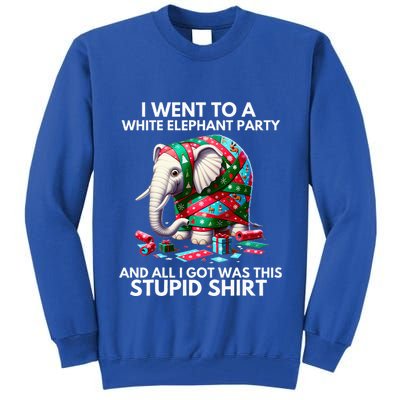 Funny White Elephant Gift Wrapped Elephant Dumb Gift  Tall Sweatshirt