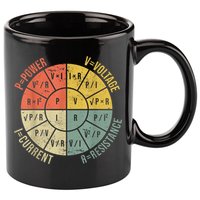 Formula Wheel Electrical Engineering Electricity Ohm's Law 11oz C Handle Ceramic Mug