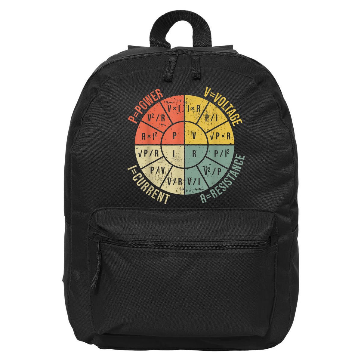 Formula Wheel Electrical Engineering Electricity Ohm's Law 16 in Basic Backpack
