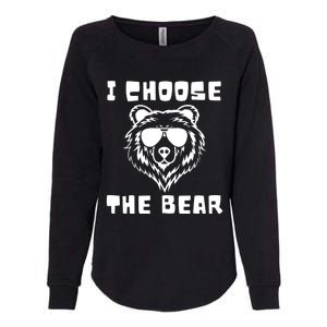 Funny Women Empowerment I Choose The Bear Womens California Wash Sweatshirt