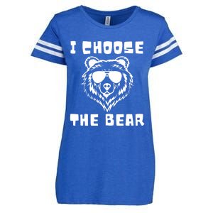 Funny Women Empowerment I Choose The Bear Enza Ladies Jersey Football T-Shirt