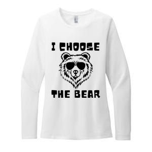 Funny Women Empowerment I Choose The Bear Womens CVC Long Sleeve Shirt