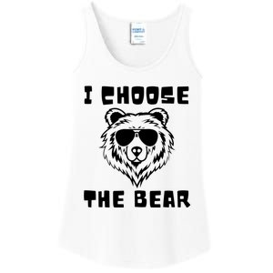 Funny Women Empowerment I Choose The Bear Ladies Essential Tank