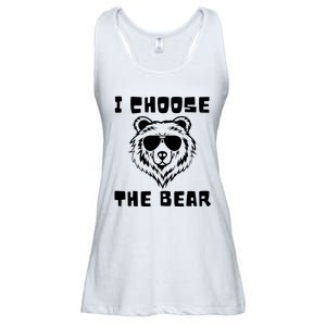 Funny Women Empowerment I Choose The Bear Ladies Essential Flowy Tank