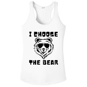 Funny Women Empowerment I Choose The Bear Ladies PosiCharge Competitor Racerback Tank