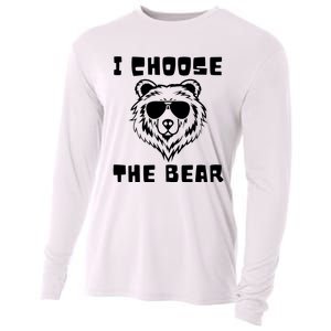 Funny Women Empowerment I Choose The Bear Cooling Performance Long Sleeve Crew