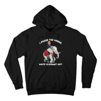 Funny White Elephant Gag Wrapped Elephant Dumb Hoodie