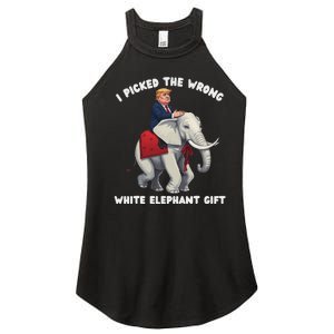 Funny White Elephant Gag Wrapped Elephant Dumb Women's Perfect Tri Rocker Tank