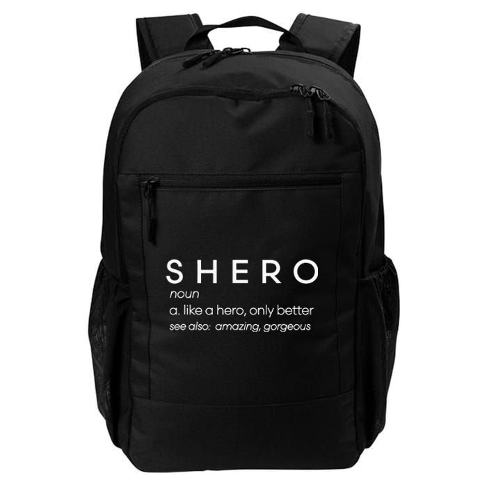 Feminist Women Empowerment Shero Definition Letter Print Daily Commute Backpack